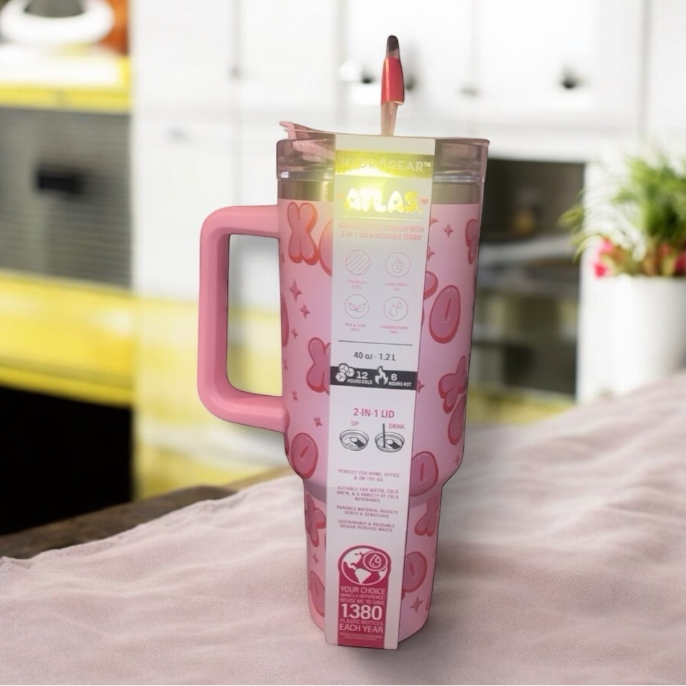Hydragear Valentine’s Day Juno XOXO Tumbler and Straw